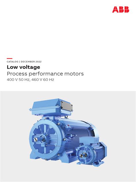 low voltage process performance motor.